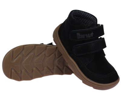 TRZEWIK BAREFOOT CZARNY AKSAMIT 20-35